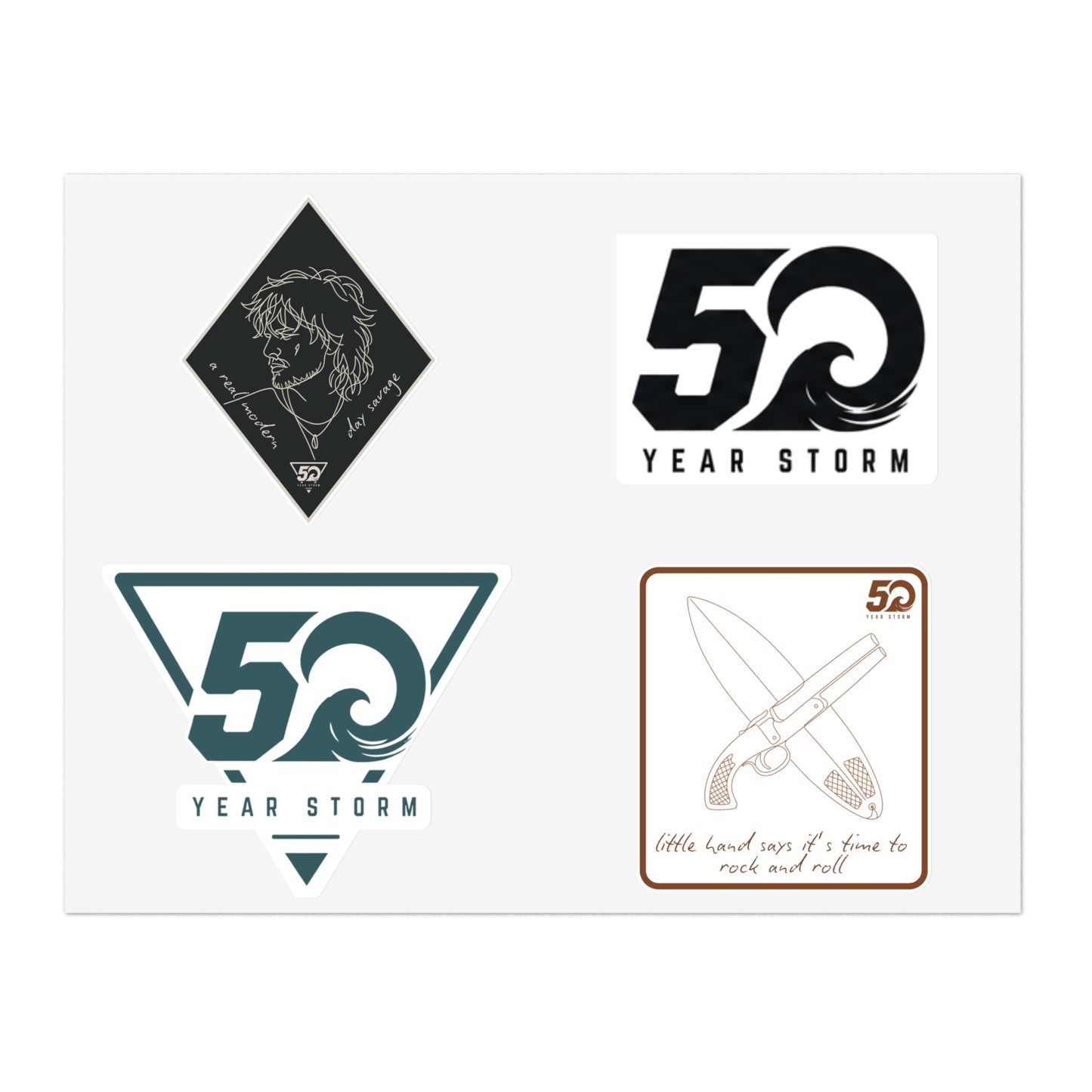 50-Year Storm Sticker Sheet