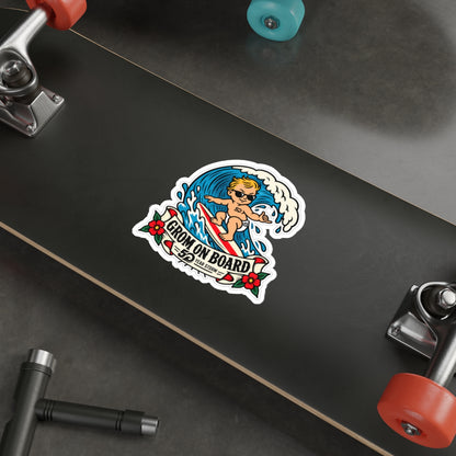 Grom on Board Die-Cut Sticker
