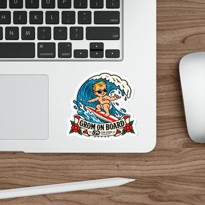 Grom on Board Die-Cut Sticker